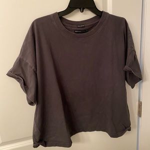Simple gray boxy tee